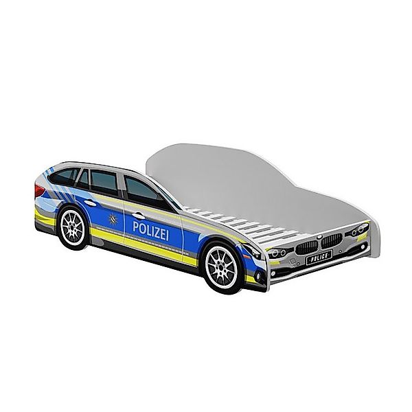 Kids Collective Kinderbett Autobett Jugendbett 70x140 und 80x160 cm Polizei günstig online kaufen