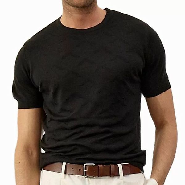 danger Poloshirt Strick-T-Shirt Herren – Rundhals, Schmale Passform, Premiu günstig online kaufen