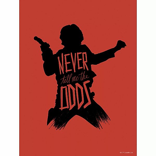 Komar Wandbild Star Wars Han Solo 30 x 40 cm gerollt günstig online kaufen