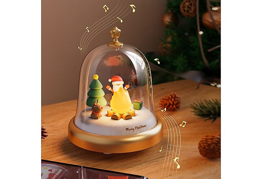 PRIISF Schneekugel Beleuchtete Schneekugel Laterne Weihnachten Spieluhr LED günstig online kaufen