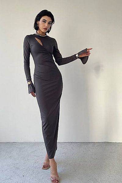 WOMAN VISION Abendkleid Langärmeliges Maxi-Abendkleid mit Raffungen. günstig online kaufen