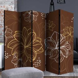 Paravent blickdicht und UV-beständig Blumen Motiv günstig online kaufen