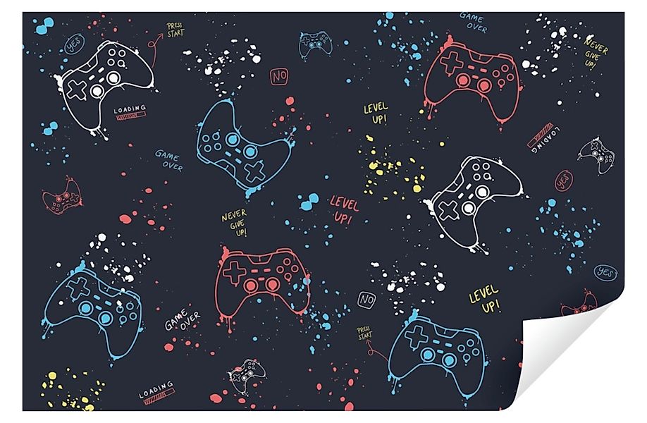 Wallarena Fototapete Kinderzimmer Jungen Game Pad günstig online kaufen