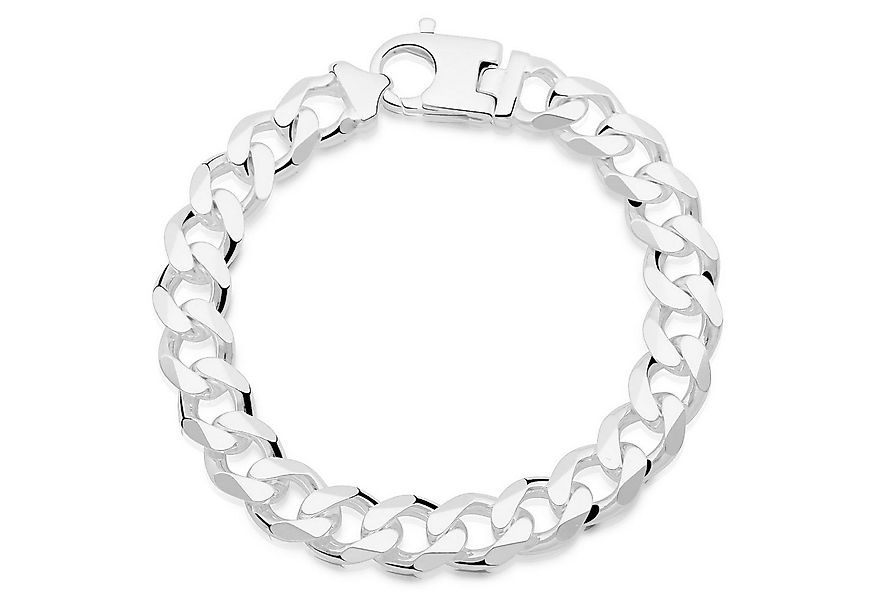 Tony Fein Silberarmband Panzerarmband 10mm 925er Silber Massiv Diamantiert, günstig online kaufen