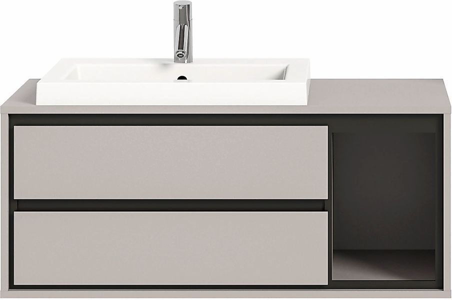 INOSIGN Waschbeckenschrank "Skygge, Breite 100 cm, inkl. Mineralguss-Waschb günstig online kaufen