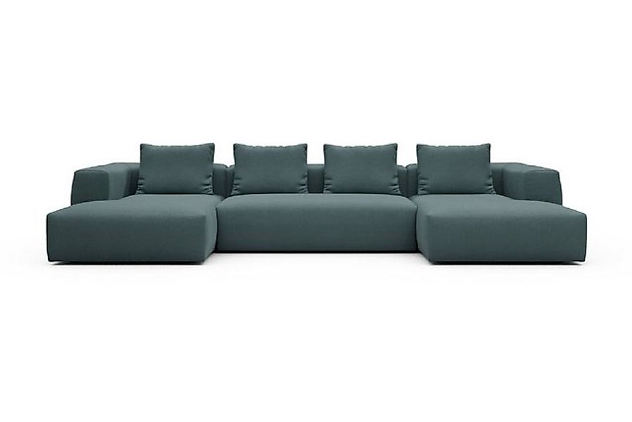 moebelfaktor Wohnlandschaft Fred mit 2-Sitzer und Chaiselongue beidseitig, günstig online kaufen