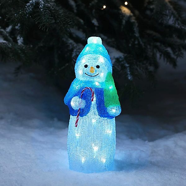 LED Acryl Weihnachtsfigur außen Freezy der Schneemann günstig online kaufen