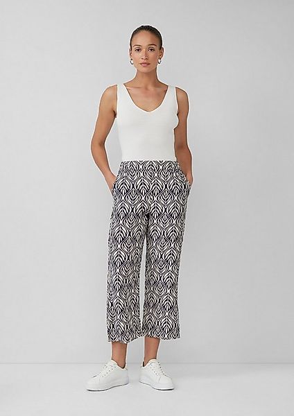 s.Oliver Culotte Hose Culotte aus Viskose mit All-over-Print günstig online kaufen
