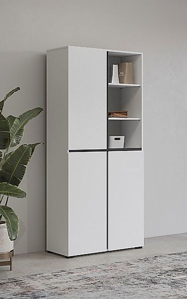 INOSIGN Schuhschrank Cross, Höhe 183,5cm, modernes griffloses Schuhregal mi günstig online kaufen