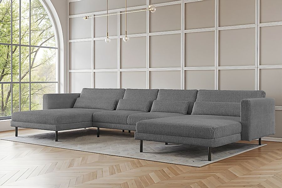 Fun Möbel Wohnlandschaft Sofa in U-Form günstig online kaufen