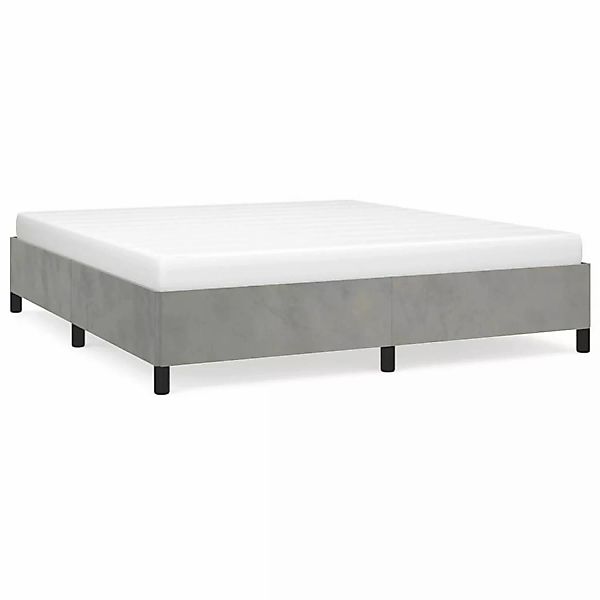 vidaXL Bettgestell Hellgrau 180x200 cm Samt Modell 11377635 günstig online kaufen