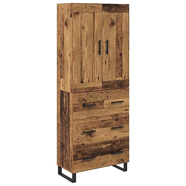 vidaXL Highboard Altholz 69,5 x 34 x 180 cm Holzwerkstoff 3415723 günstig online kaufen