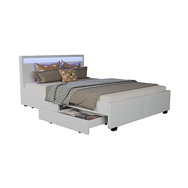 Juskys Polsterbett Lyon, 140x200 cm, ausziehbare günstig online kaufen