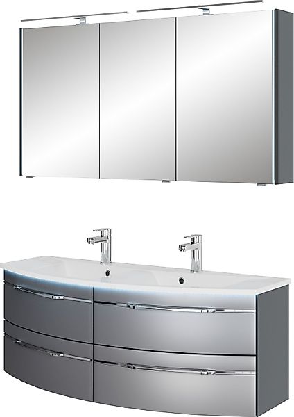 Saphir Badmöbel-Set "Badezimmer-Set 133,2 cm breit, inkl. Türdämpfer, 3 Tür günstig online kaufen