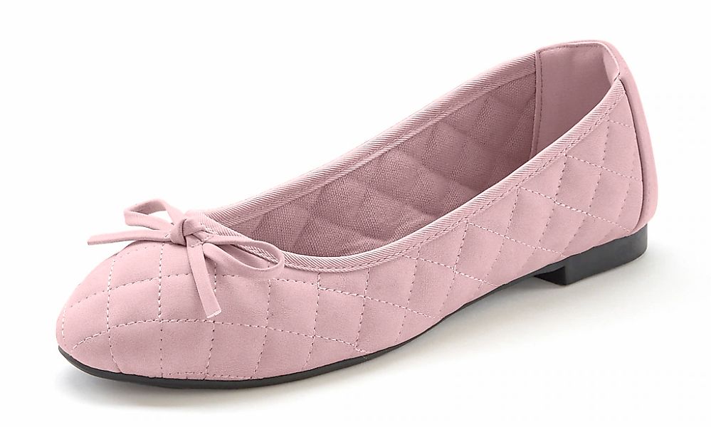 LASCANA Ballerina "Slipper, Schlüpfschuh", mit Schleifenapplikation VEGAN günstig online kaufen