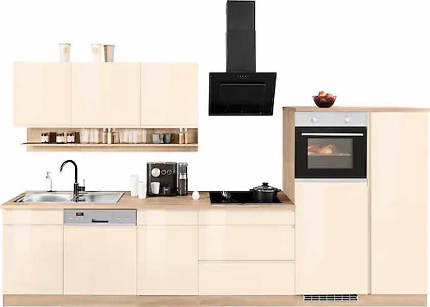 KOCHSTATION Küchenzeile "KS-Virginia" Breite 350 cm, mit Glaskeramik-oder I günstig online kaufen