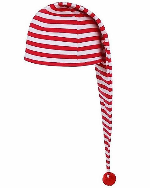 Das Kostümland Kostüm Maxi Schlafmütze für Erwachsene - Baumwolle, Rot günstig online kaufen