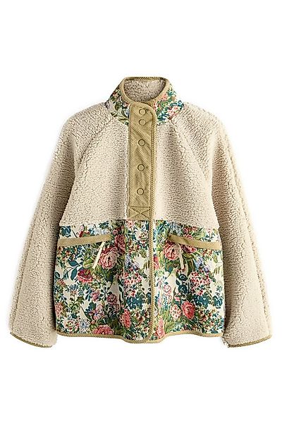 Next Fleecejacke Gewebte Polyester-Jacke mit Knopfleiste (1-St) günstig online kaufen