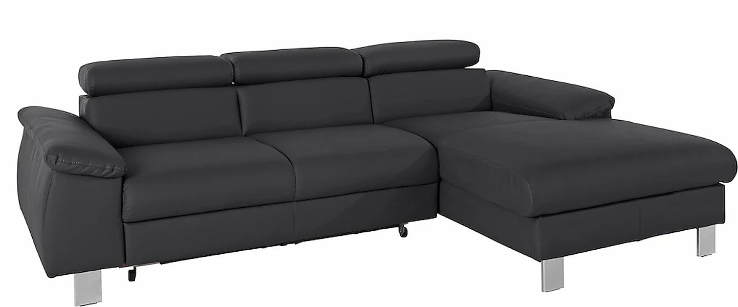 COTTA Ecksofa Komaris, Ecksofa, wahlweise mit RGB-LED-Beleuchtung und Bettf günstig online kaufen