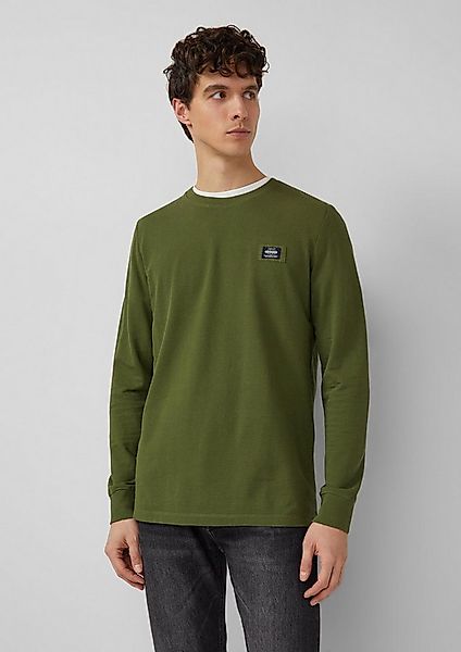 s.Oliver Langarmshirt T-Shirt Strukturiertes Longsleeve mit Ärmelbündchen günstig online kaufen