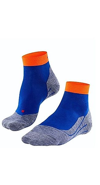 FALKE Laufsocken RU4 Endurance Short (mittelstarke Polsterung) blau/orange günstig online kaufen