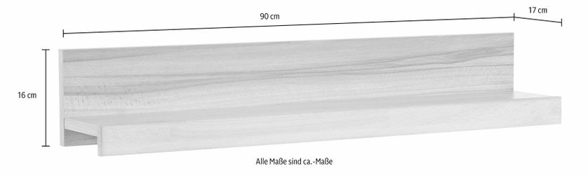 Home affaire Wandregal Ribe,2er Set,teilmassiv mit günstig online kaufen