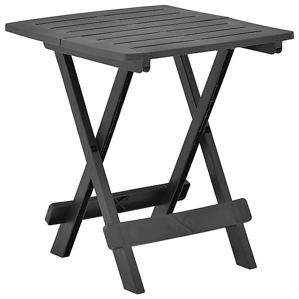 vidaXL Gartentisch Klappbar Anthrazit 45x43x50 cm Kunststoff 48810 günstig online kaufen