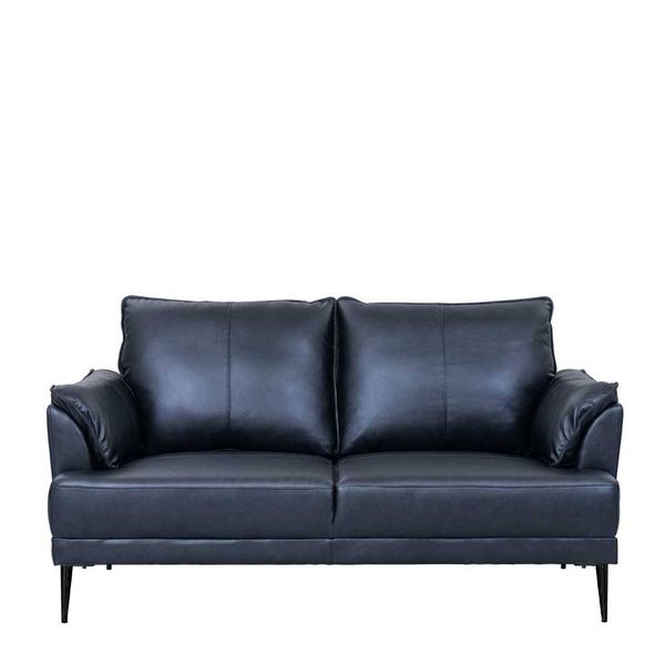 Leder Sofa Sofa mit Fußgestell aus Metall aus Echtleder günstig online kaufen