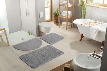 my home Badematte "Regona, Badteppich, Badvorleger, Badezimmer Teppich" Höh günstig online kaufen