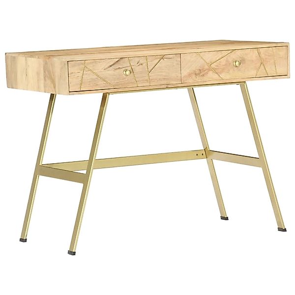 vidaXL Schreibtisch mit Schubladen 100x55x75 cm Massivholz Mango 286150 günstig online kaufen