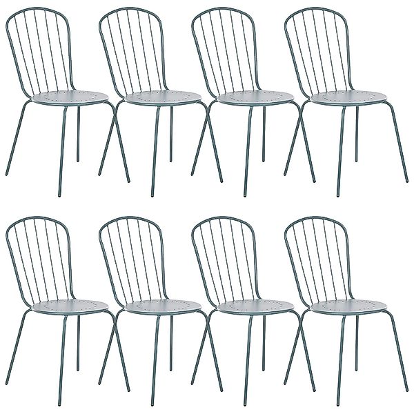 Beliani Gartenstuhl Blau 47x42x89 günstig online kaufen
