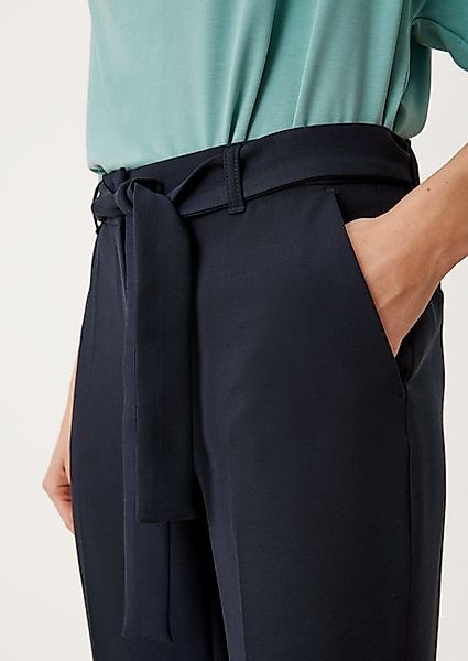 s.Oliver BLACK LABEL Stoffhose Regular: Twillhose mit Bügelfalten günstig online kaufen