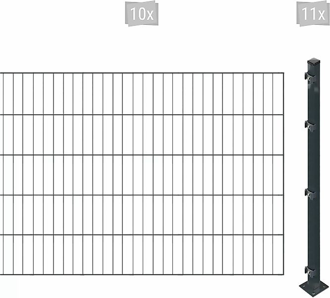 Arvotec Einstabmattenzaun "ESSENTIAL 100 zum Einbetonieren", Zaunhöhe 100 c günstig online kaufen