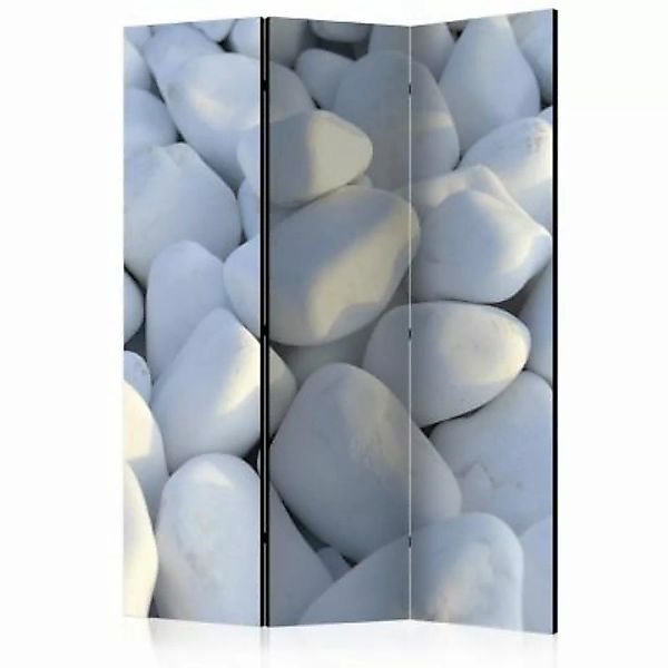 artgeist Paravent White Pebbles [Room Dividers] schwarz/weiß Gr. 135 x 172 günstig online kaufen