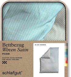 Schlafgut Bettbezug "Woven Satin Fade mit feinen Streifen" mit Farbverlauf, günstig online kaufen