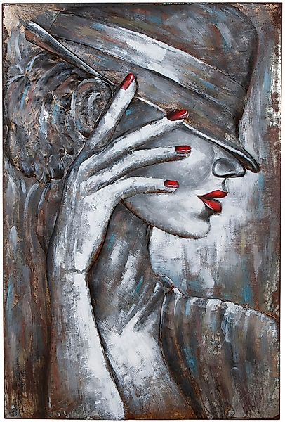 Casablanca by Gilde Metallbild "Bild rechteckig Casablanca weiß H. 120 cm", günstig online kaufen