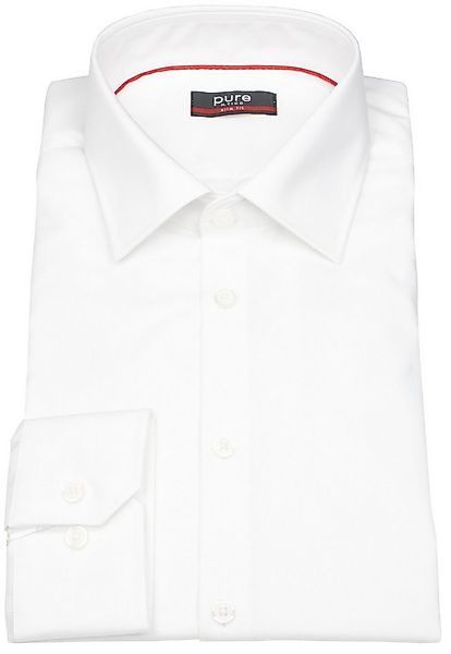 Pure Businesshemd Slim Fit stark tailliert bügelfrei Kentkragen günstig online kaufen