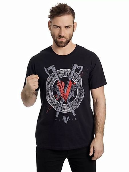 Vikings Odin Red Herren T-Shirt schwarz günstig online kaufen