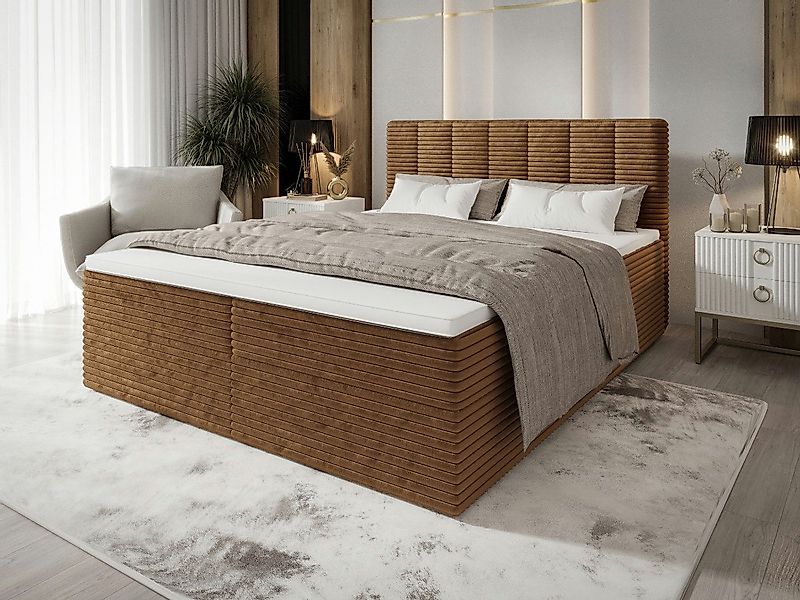 B&B Home Boxspringbett Tiliani (H3 Matratze Bonellfederung, Kopfteil, Bettk günstig online kaufen