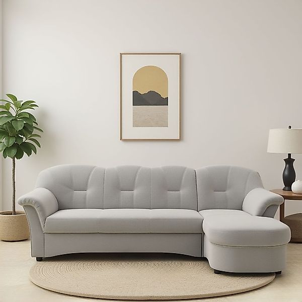 DOMO collection Ecksofa »Flores Schlafsofa, B/T/H: 233/142/86 cm, L-Form« w günstig online kaufen
