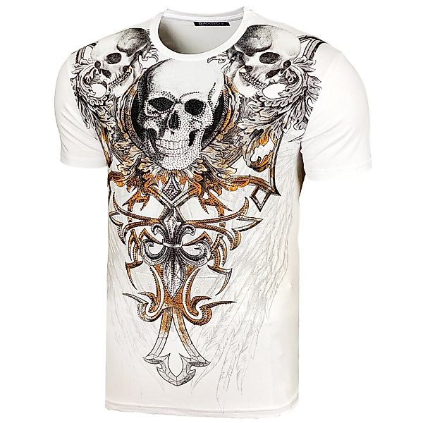 Baxboy T-Shirt Baxboy Totenkopf T-Shirt günstig online kaufen