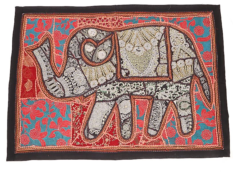 Guru-Shop Wandteppich Indischer Wandteppich Patchwork Wandbehang.., günstig online kaufen