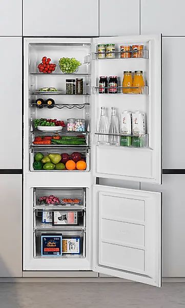 Hanseatic Einbaukühlgefrierkombination »HEKGK17754D« 178 cm hoch 54 cm brei günstig online kaufen