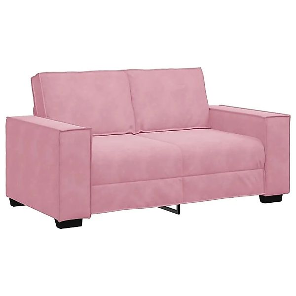 vidaXL 2-Sitzer-Sofa Rosa 120 cm Samt 4105013 günstig online kaufen