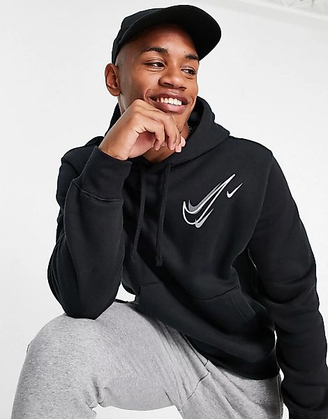 Nike – Summer of Sports – Bedruckter Kapuzenpullover in Schwarz günstig online kaufen