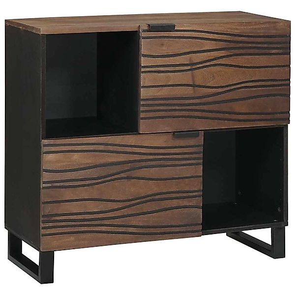 vidaXL Sideboard Braun 80 x 33 x 75 cm Massives Mangoholz 4018035 günstig online kaufen