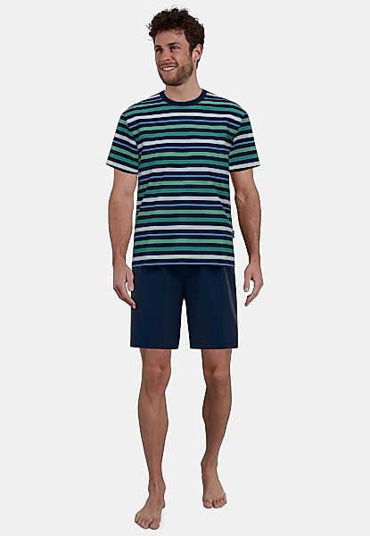 GÖTZBURG Shorty "Bray", 2 Stk. Kurzarm, Rundhalsausschnitt, kurze Hose, Bau günstig online kaufen