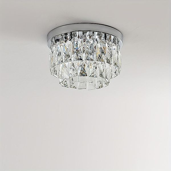 JDONG Deckenleuchte Moderne Kristall Deckenlampe Rundheit günstig online kaufen