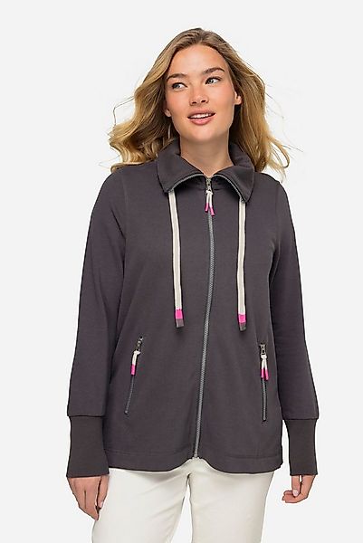 Laurasøn Sweatjacke Sweatjacke Stehkragen Zipper Langarm günstig online kaufen