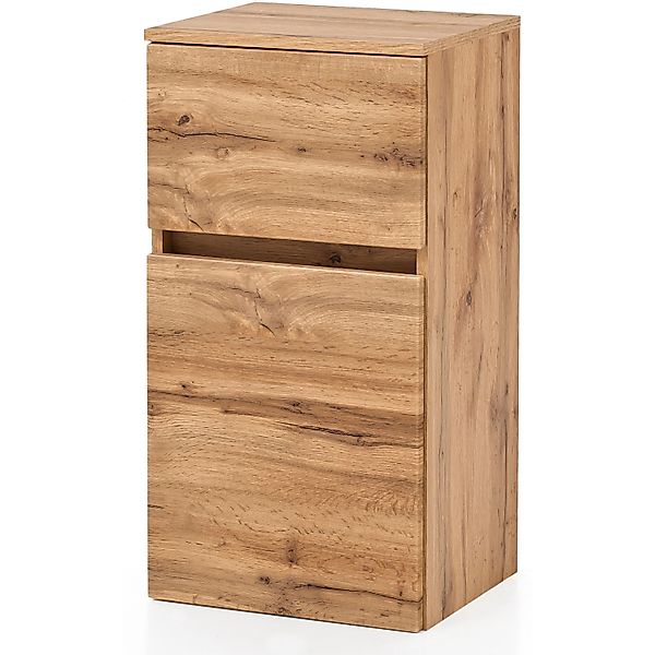 Held Möbel Unterschrank Salerno 40 cm matt Weiß-Wotaneiche günstig online kaufen